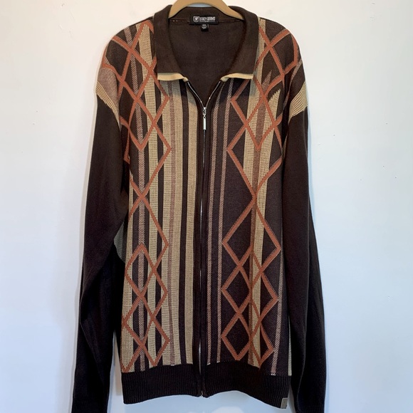 Stacy Adams Other - Stacy Adams Geo Cardigan Sweater 2XL